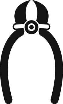 black pliers tool icon clip art preview