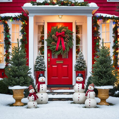 AI generates realistic illustrations Christmas decorations