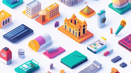 Fototapeta premium graphic resource for travel and vacation 