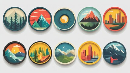 graphic resource for travel and vacation	