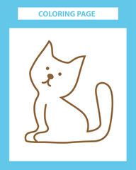 Coloring page vector illustration. Educational game for attention. Printable sheet.