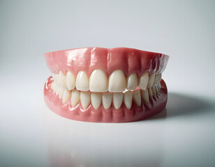 Obraz premium dental prosthesis and dental mold