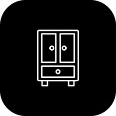 Cupboard Vector Icon Design