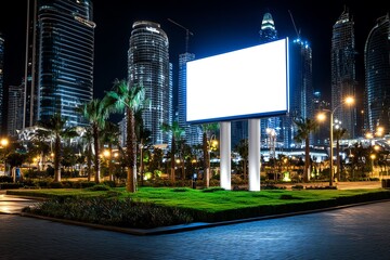 Advertising board, branded content, consistent messaging reinforces brand identity across all advertising platforms