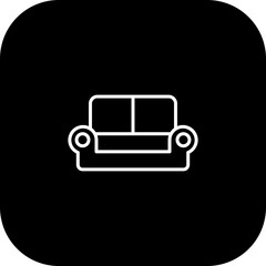 Couch Vector Icon Design