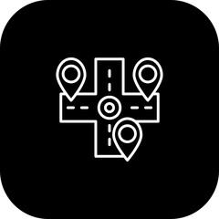 Multiple Destinations Vector Icon Design