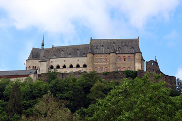 Burg Vianden im Kanton Vianden im Norden vom Luxemburg.