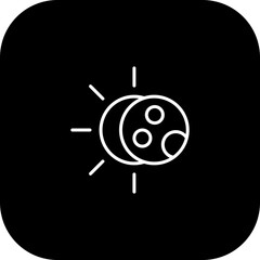 Obraz premium Eclipse Vector Icon Design