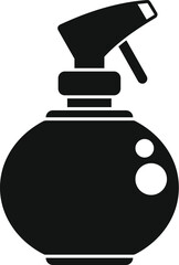 This vector icon of a cleaning spray bottle represents concepts like hygiene, housekeeping, and sanitation