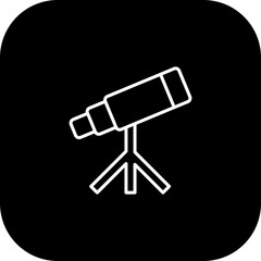 Telescope Vector Icon Design