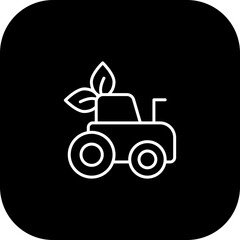 Tractor Vector Icon Design