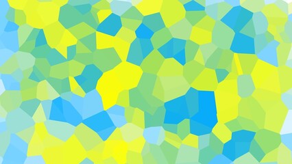 Abstract geometric pattern with vibrant yellow, green, and blue colors. Perfect for backgrounds, website designs, or digital art projects.