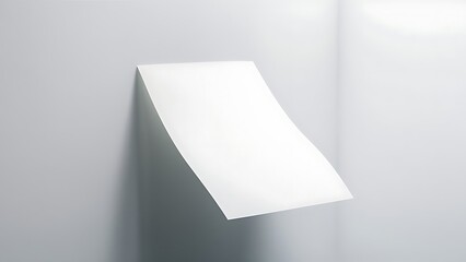 Blank paper texture isolated on white