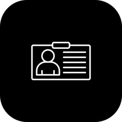 Id Card Vector Icon Design