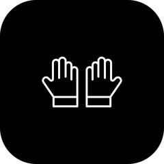 Fototapeta premium Gloves Vector Icon Design