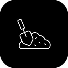 Shovel Vector Icon Design