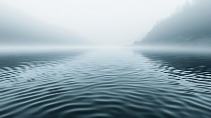 Naklejka premium Monochromatic abstract composition with foggy ripples distorting the scene