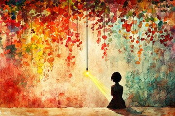 Obraz premium Pendulum of Light, Pendulum clock