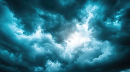 Obraz premium High Contrast Photos. Dark Dramatic Sky with Stormy Clouds, Abstract Background