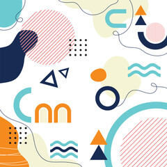 Flat design minimalist background 1