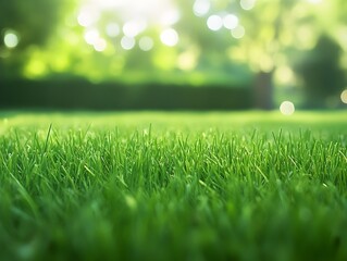 Closeup of Fresh Green Grass