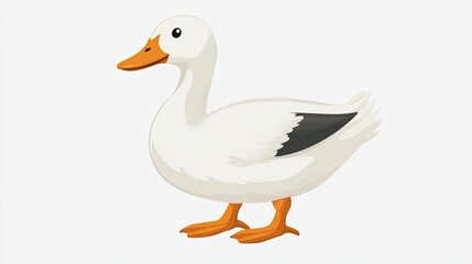 Obraz premium A duck icon with webbed feet, symbolizing waterfowl farming.