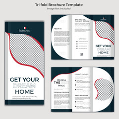 Apartment And Real Estate Business Professional Trifold Brochure Template