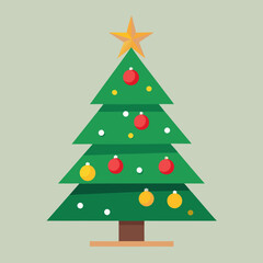 Christmas trees silhouette vector illustration on white background