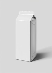 plain white milk carton with minimalist design
