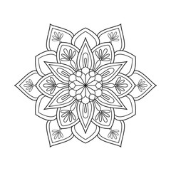 Only Geometric Mandala for print, poster, cover, brochure