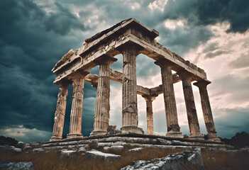 ruins of ancient roman temple