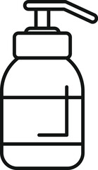 Bottle dispenser icon representing a container of liquid soap or lotion