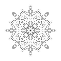 Abstract stock glowing simple mandala background
