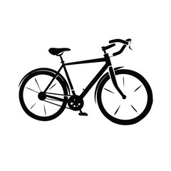 Fototapeta premium Bicycle Icon Vector Silhouette Logo Design Symbol