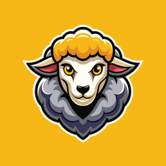 Sheep mascot logo icon vector design