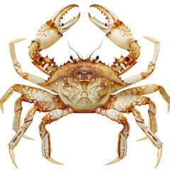 crab on white
