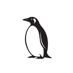 Penguin in cartoon, doodle style . Image for t-shirt, web, mobile apps and ui. Isolated 2d vector illustration in logo, icon, sketch style, Eps 10, black and white. AI Generative