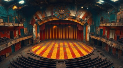Obraz premium Abandoned Theater Stage