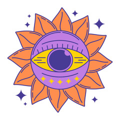Esoteric Symbol Flat Color Icon
