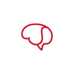 heart mind simple sleek creative geometric modern logo design