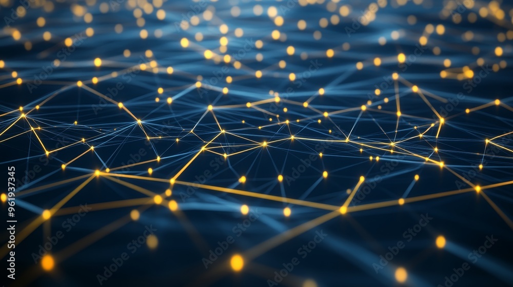Poster big data flow over the internet. blockchain data fields. connect streams across networks. ai researc