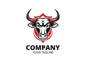 Colorful Bull logo template