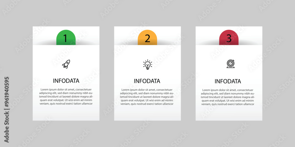 Poster Design template infographic vector element with icons can be used for workflow, business information, presentation data, and web graphic design 