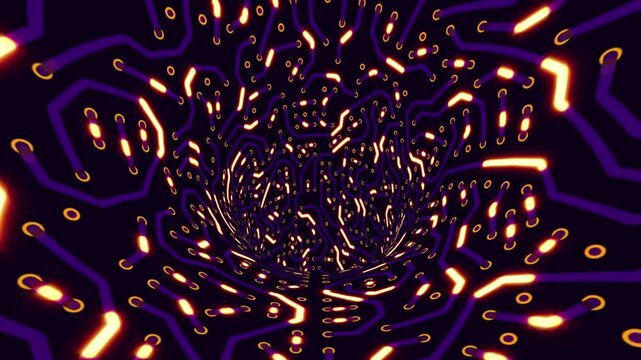 looped animation. electricity in virtual reality