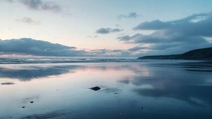 Fototapeta premium Serene Sunset on the Beach