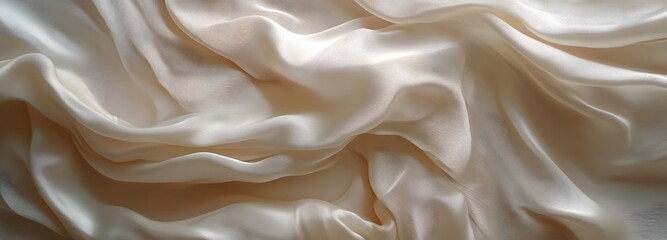 Obraz premium 64. Crinkled silk fabric with soft, flowing textures