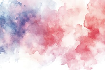 Fototapeta premium Abstract Watercolor Background with Blending Red and Blue Hues
