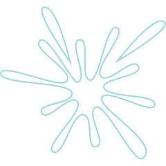 Abstract Water Splash Shape Background Element