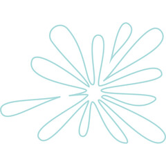 Abstract Water Splash Shape Background Element