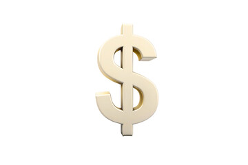 Obraz premium Golden 3d dollar symbol